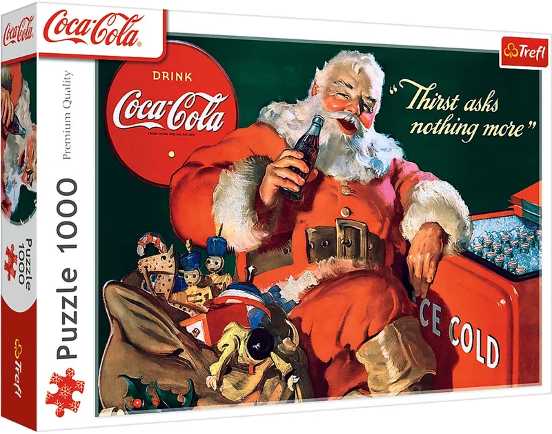 puzzel Coca-Cola kerstcadeaus 1000 stukjes FSC karton. van Trefl – doos