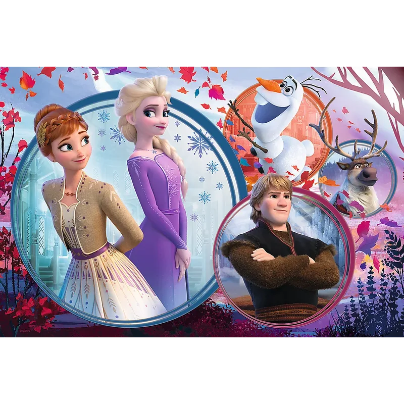 puzzel Disney Frozen 2 - 160 stukjes - Anna Elsa Olaf. von Trefl, Ausgabe Mehrfarbig – Schachtel 3 von 3