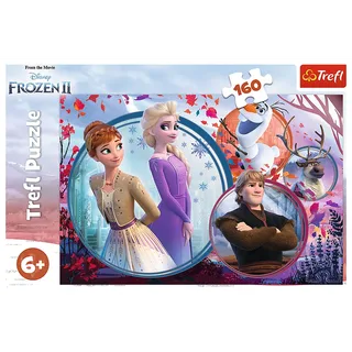 puzzel Disney Frozen 2 - 160 stukjes - Anna Elsa Olaf. von Trefl, Ausgabe Mehrfarbig – Schachtel 2 von 3