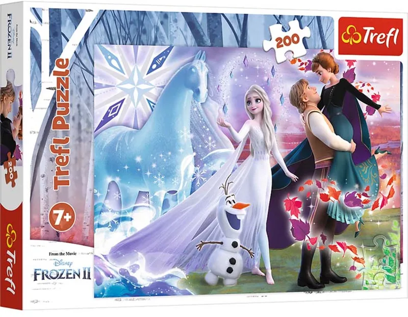 puzzel Disney Frozen 2 - 200 stukjes magische zusterwereld. van Trefl, editie Meerkleurig – doos