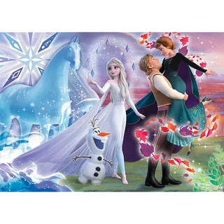 puzzel Disney Frozen 2 - 200 stukjes magische zusterwereld. fra Trefl, Flerfarvet-udgave – æske 3 af 3