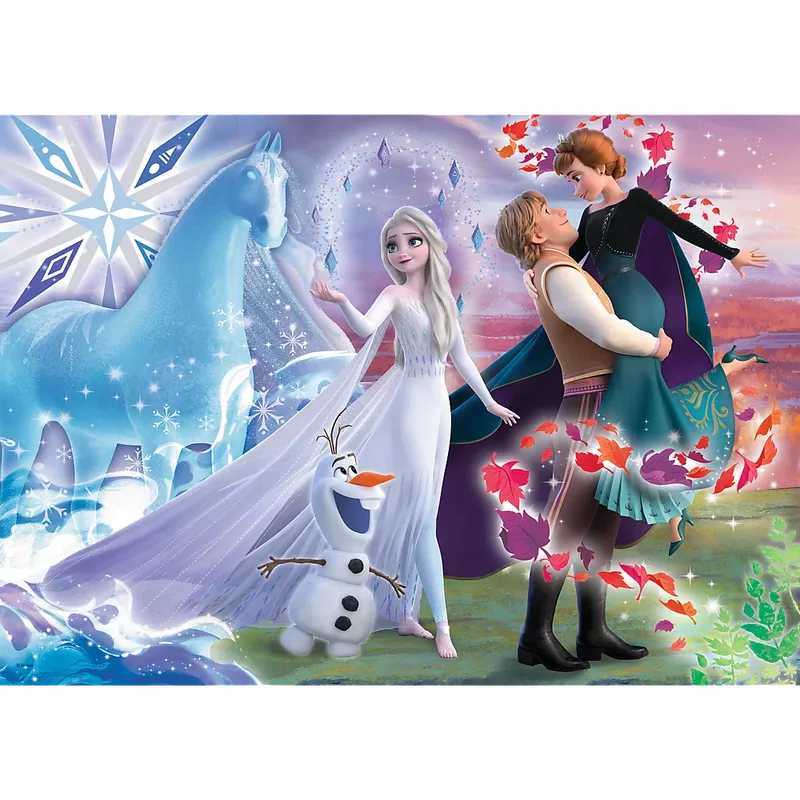 puzzel Disney Frozen 2 - 200 stukjes magische zusterwereld. fra Trefl, Flerfarvet-udgave – æske 3 af 3
