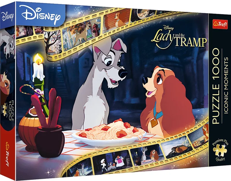 puzzel Disney Lady and the Tramp - 1000 stukjes - legpuzzel. van Trefl, editie Meerkleurig – doos