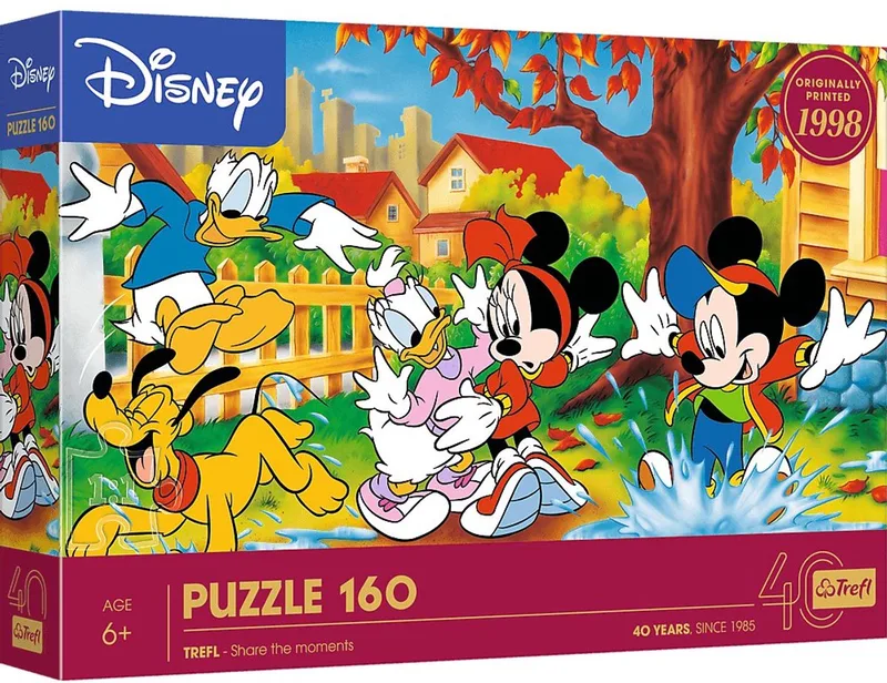 puzzel Disney Mickey Mouse en Friends - 160 stukjes - 40 jaar jubileum. van Trefl, editie Meerkleurig – doos