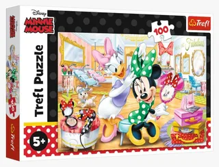 puzzel Disney Minnie - 100 stukjes - Minnie in beauty salon. from Trefl, Multicolour edition – box 2 of 2