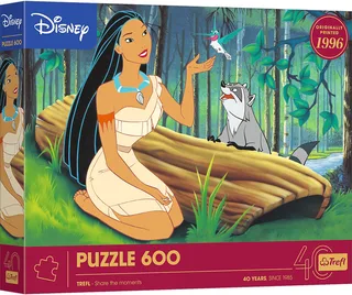 puzzel Disney Pocahontas 600 stukjes - 40th anniversary. van Trefl, editie Meerkleurig – doos 1 van 2