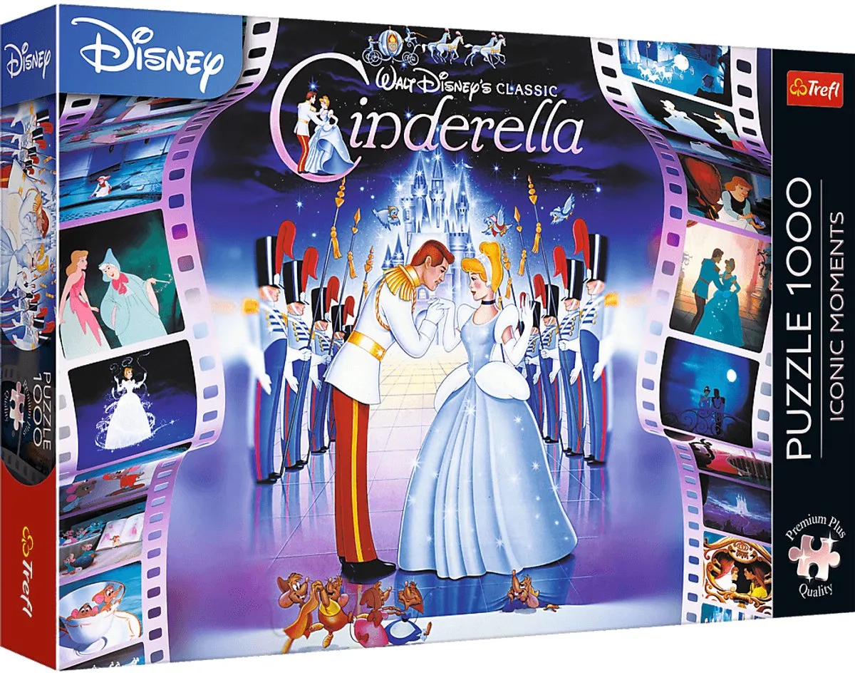 puzzel Disney Princess Cinderella - 1000 stukjes - legpuzzel. van Trefl, editie Meerkleurig – doos