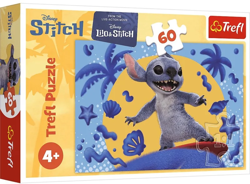 puzzel Disney Stitch - 60 stukjes - kinderpuzzel. van Trefl, editie Meerkleurig – doos