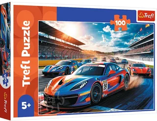 puzzel Fast racer - 60 stukjes FSC Mix 70% kinderpuzzel. de Trefl, édition Multicolore – boîte 1 sur 2