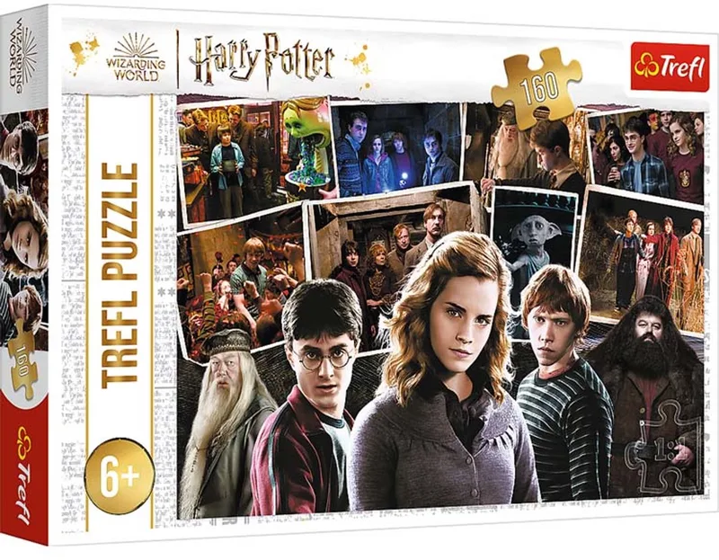 puzzel - Harry Potter en vrienden 160 stukjes - magie voor kinderen. de Trefl, édition Multicolore – boîte