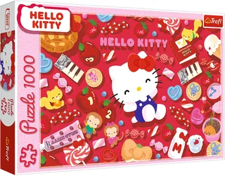 puzzel Hello Kitty - 1000 stukjes - legpuzzel voor kinderen. from Trefl, Multicolour edition – box 1 of 2