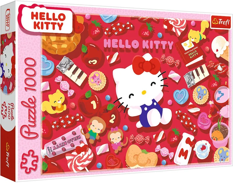 le leader de l'Europe de l'Est Puzzle Bonjour Kitty - 1000 pièces de Trefl, édition Multicolore – boîte