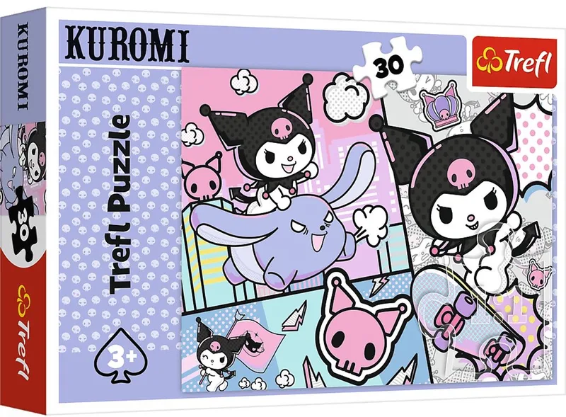 puzzel - Hello Kitty en Kuromi - FSC Mix 70% - kinderpuzzel. van Trefl, editie Meerkleurig – doos