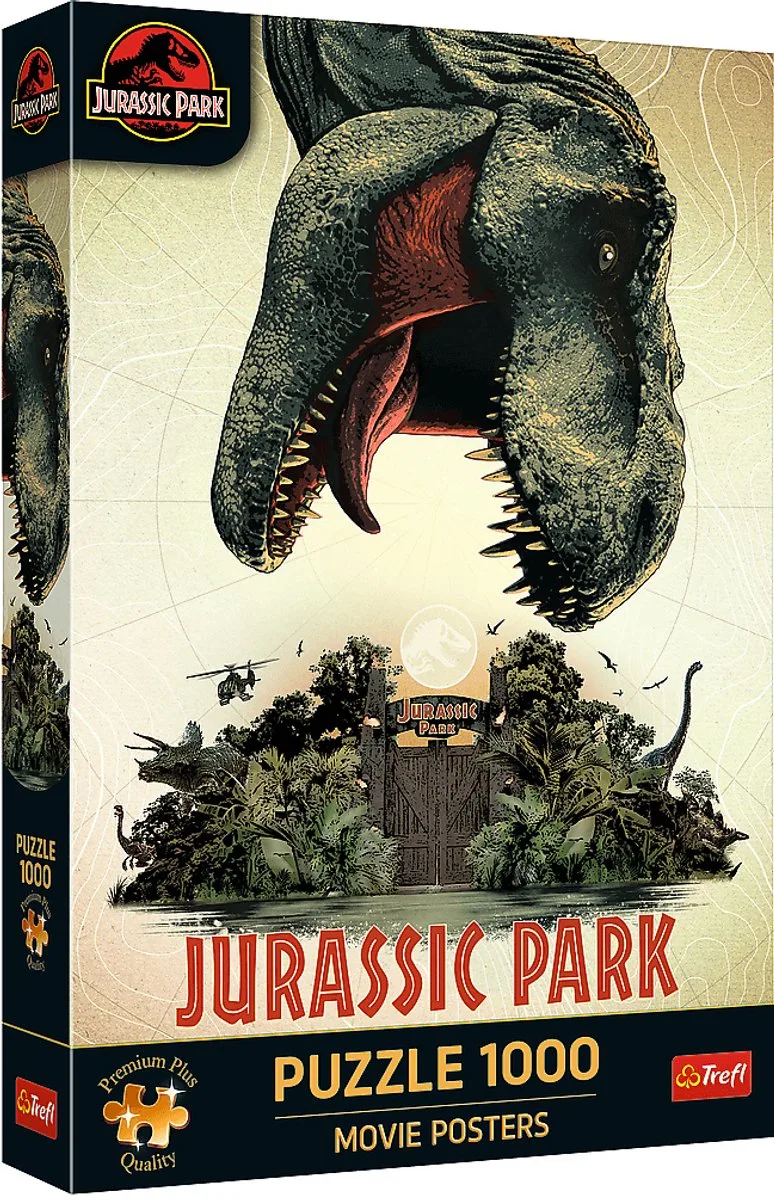 puzzel Jurassic World - 1000 stukjes - Premium Plus kwaliteit. van Trefl, editie Meerkleurig – doos