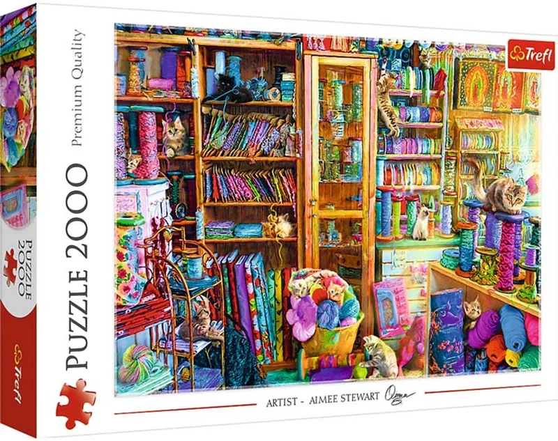 puzzel kattenparadijs 2000 stukjes premium kwaliteit. van Trefl, editie Meerkleurig – doos