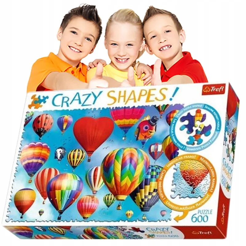 Puzzel Kleurrijke Ballonnen 600 Stukjes voor Kinderen 10+ de Trefl, édition Multicolore – boîte