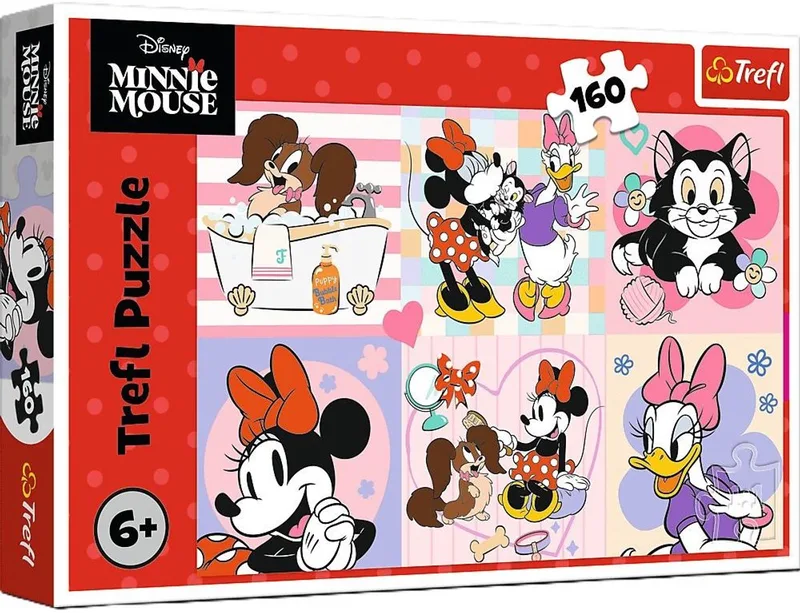Puzzel Kleurrijke Minnie-dag 160 - Puzzel met 160 stukken van Trefl, editie Kleurrijk – doos