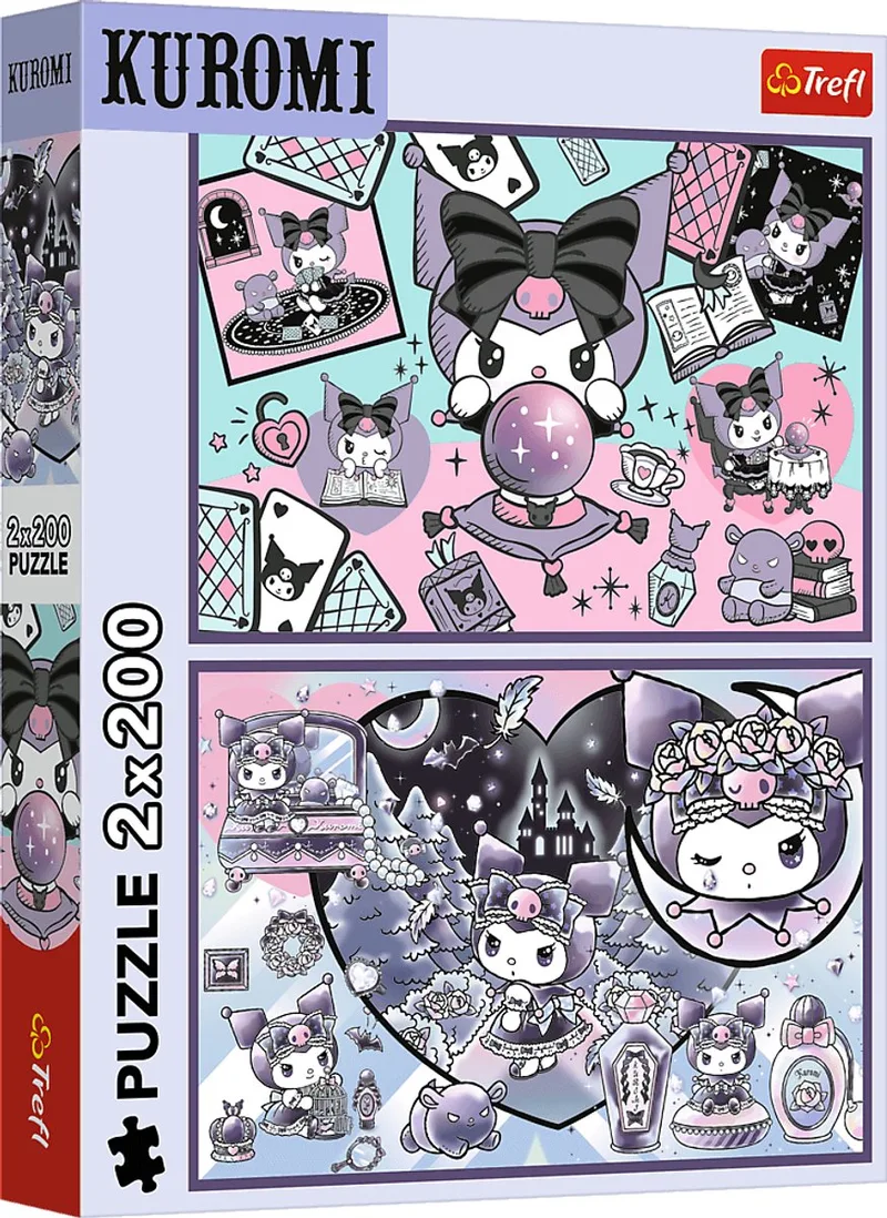 puzzel Kuromi Hello Kitty - 2x200 stukjes - kleurrijk kinderspeelgoed. van Trefl, editie Meerkleurig – doos