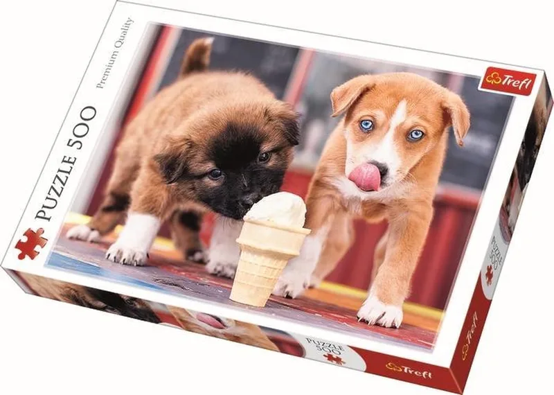 puzzel legpuzzel 500 stukjes - Ice cream time dieren. van Trefl, editie Meerkleurig – doos