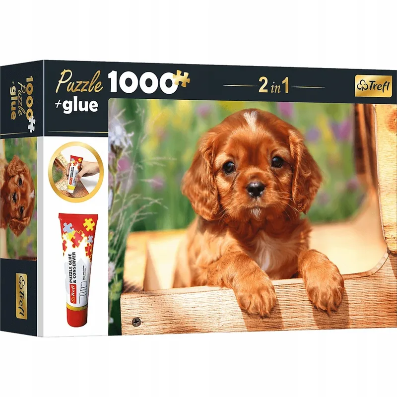 Puzzel Little Puppy 1000 stukjes + Lijm from Trefl – box