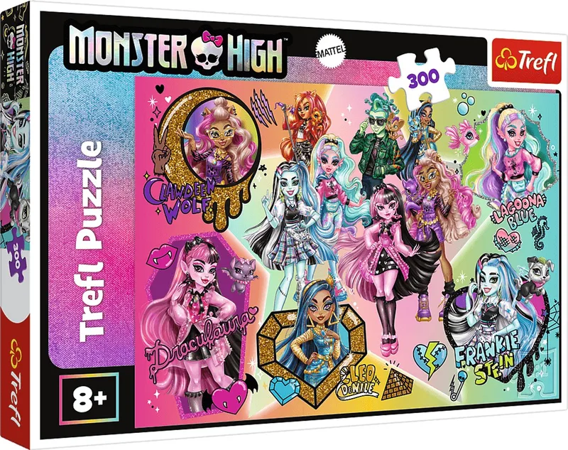 puzzel Monster High Zombies on top! 300 stukjes cartoon. from Trefl, Multicolour edition – box 1 of 2