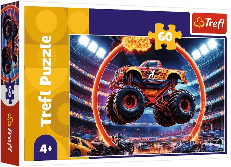 puzzel Monster truck - FSC Mix 70% - 60 stukjes. van Trefl, editie Meerkleurig – doos