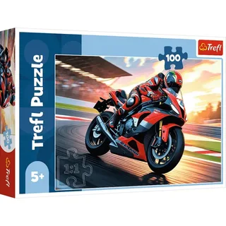 puzzel motorfiets - 100 stukjes - FSC Mix - kinderpuzzel. from Trefl, Multicolour edition – box 2 of 2