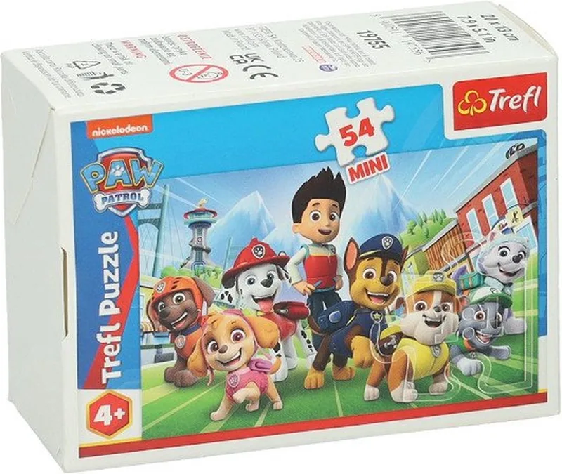puzzel Paw Patrol mini - 54 stukjes - kinderpuzzel. from Trefl, Multicolour edition – box