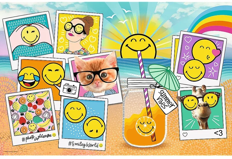 puzzel - Smiley World vakantie - 300 stukjes karton. van Trefl, editie Meerkleurig – doos