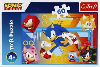 puzzel - Sonic The Hedgehog - 60 stukjes - kleurrijke legpuzzel. van Trefl, editie Meerkleurig – doos 1 van 2