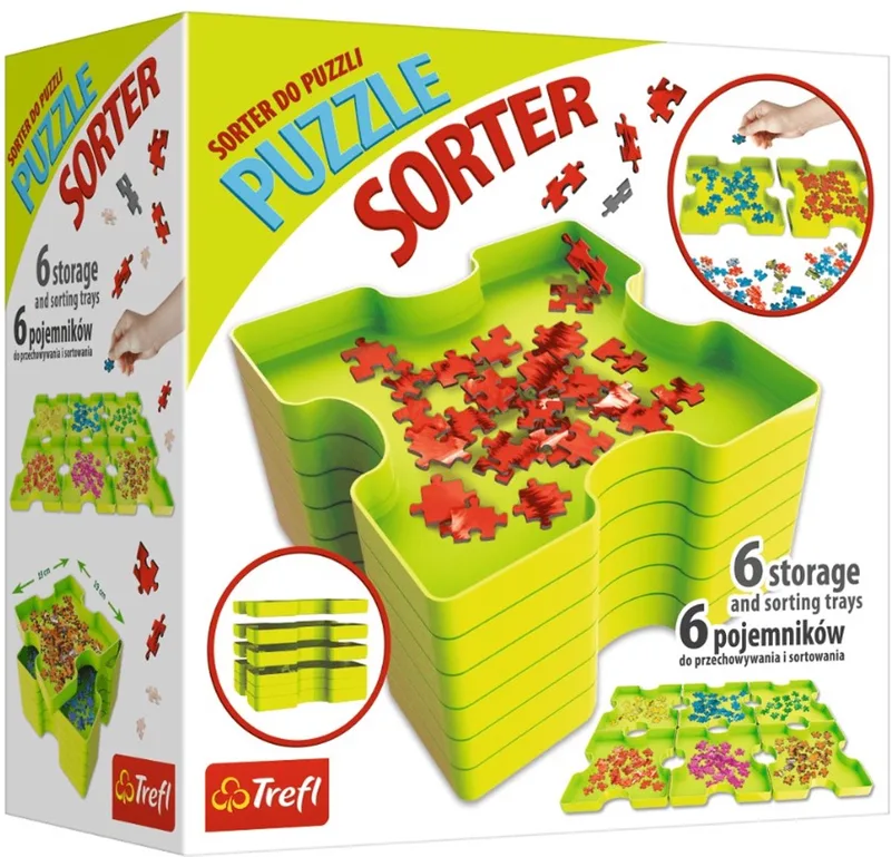 puzzel sorteerbox - 6 boxen from Trefl, Multicolour edition – box