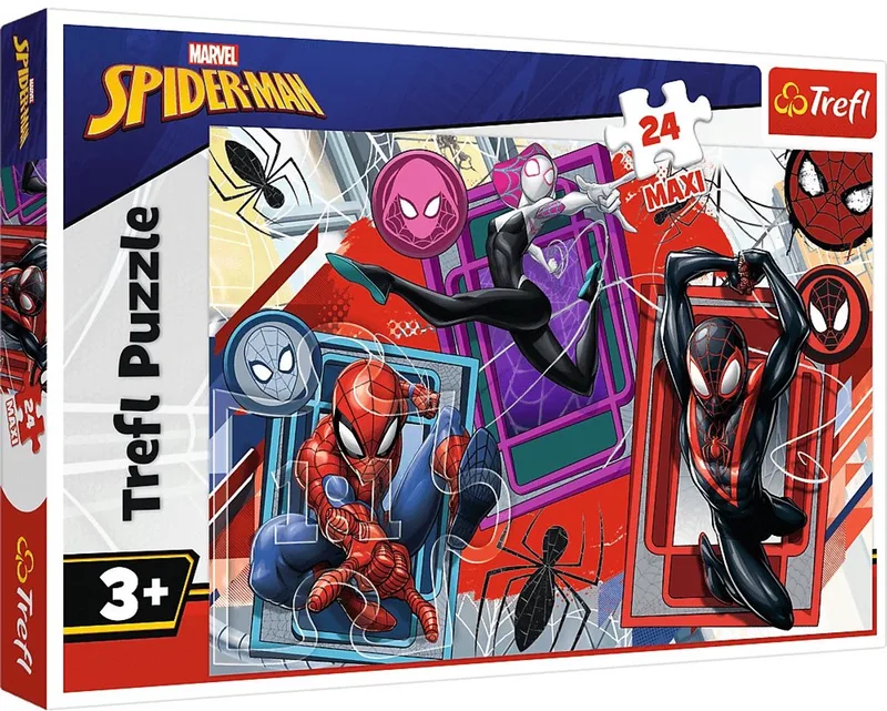 puzzel Spiderman 24 maxi - Disney Marvel kinderpuzzel. van Trefl, editie Meerkleurig – doos