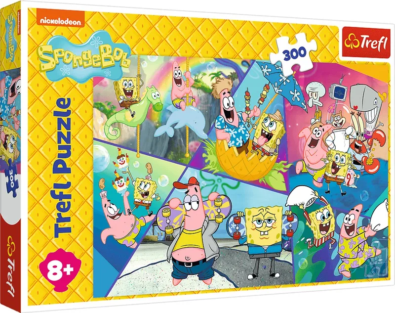 puzzel SpongeBob Bikini Bottom - 300 XXL stukjes cartoon. van Trefl, editie Meerkleurig – doos