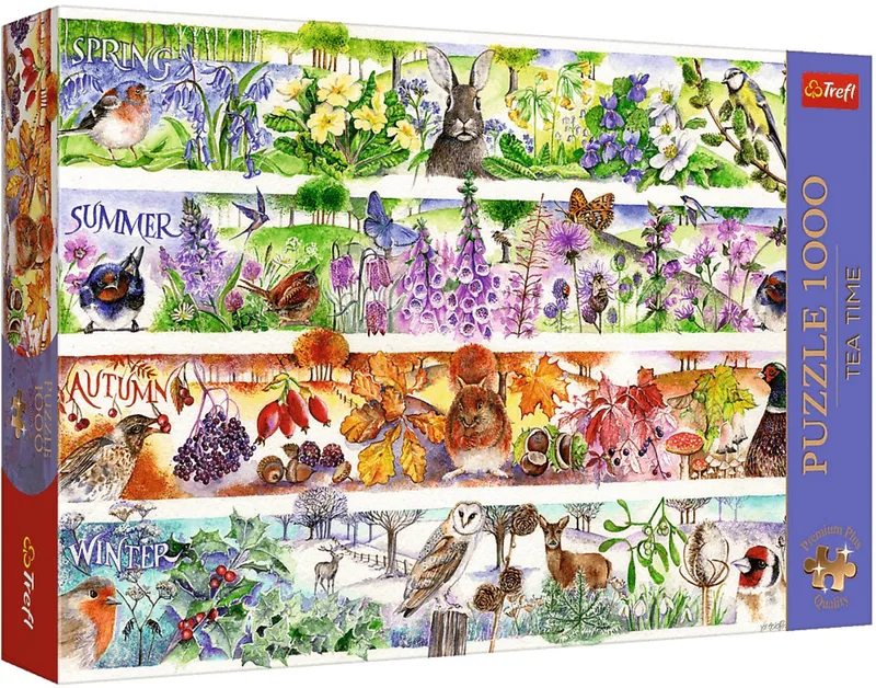 puzzel Tea Time Four Seasons - 1000 stukjes karton. from Trefl, Multicolour edition – box