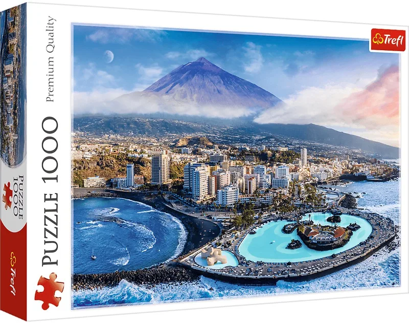 puzzel Tenerife landschap - 1000 stukjes legpuzzel volwassenen. van Trefl, editie Meerkleurig – doos