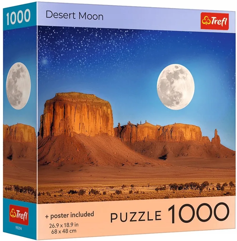 Puzzel USA Collectie: Desert Moon 1000 Stukken de Trefl – boîte