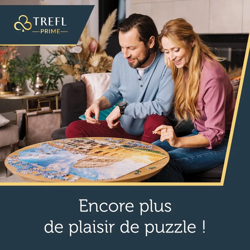 puzzel Vernazza Ligurië Italië - 1500 stukjes zonsondergang. fra Trefl, Flerfarvet-udgave – æske