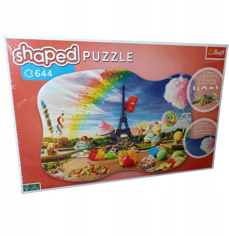 Puzzel Zoet Parijs 644 Stukjes - Vormgegeven from Trefl, Multicolour edition – box