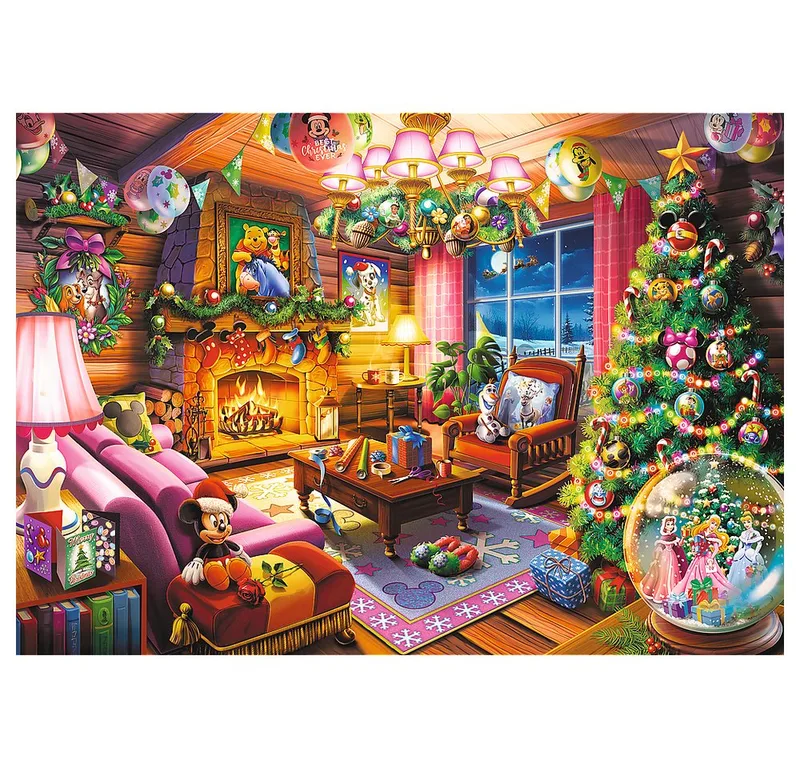 Puzzle - 1000 stukjes - Disney - Le châlet de Noël de Disney from Trefl – box 2 of 3