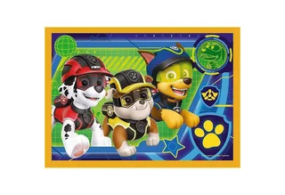 Puzzle 4 in 1 Puzzle, Das lustige Team von PAW Patrol, von 35 bis 70 Teilen, Puzzleteile van Trefl – doos 4 van 5