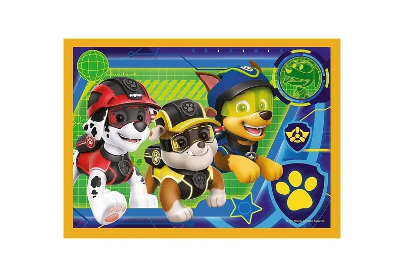 Puzzle 4 in 1 Puzzle, Das lustige Team von PAW Patrol, von 35 bis 70 Teilen, Puzzleteile van Trefl – doos 4 van 5