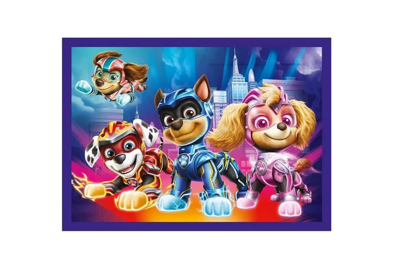 Puzzle 4 in 1 Puzzle MIGHTY MOVIE von PAW Patrol, von 35 bis 70 Teilen, 4 Set, Puzzleteile van Trefl – doos 4 van 5