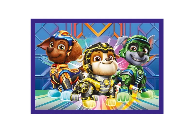 Puzzle 4 in 1 Puzzle MIGHTY MOVIE von PAW Patrol, von 35 bis 70 Teilen, 4 Set, Puzzleteile van Trefl – doos 5 van 5