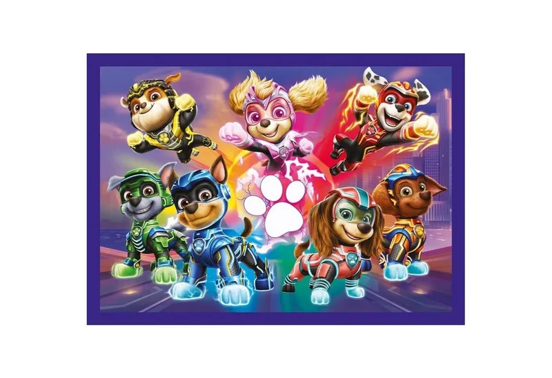 Puzzle 4 in 1 Puzzle MIGHTY MOVIE von PAW Patrol, von 35 bis 70 Teilen, 4 Set, Puzzleteile van Trefl – doos 2 van 5