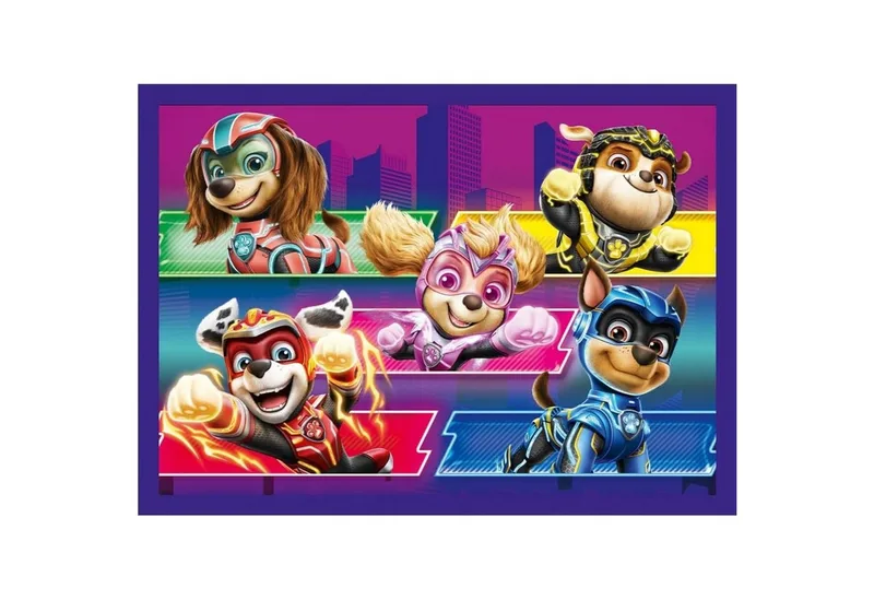 Puzzle 4 in 1 Puzzle MIGHTY MOVIE von PAW Patrol, von 35 bis 70 Teilen, 4 Set, Puzzleteile van Trefl – doos 3 van 5