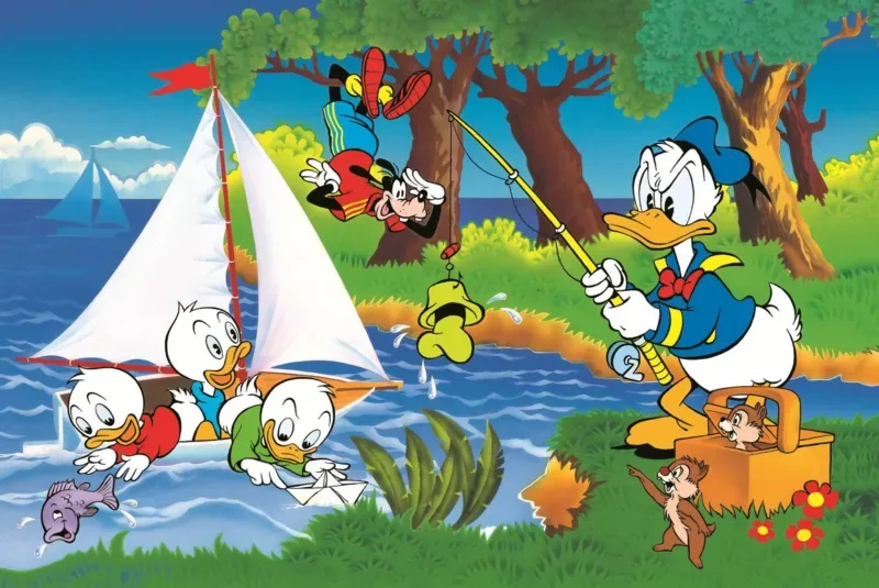Puzzle 40e Anniversaire Trefl - Aventure Au Bord Du Lac - Disney Standard Characters - 150 à 199 pièces de Trefl – boîte
