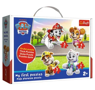 Puzzle Babypuzzle Paws Patrol 4 in 1 (3,4,5,6 Stück), Puzzleteile from Trefl – box 1 of 2