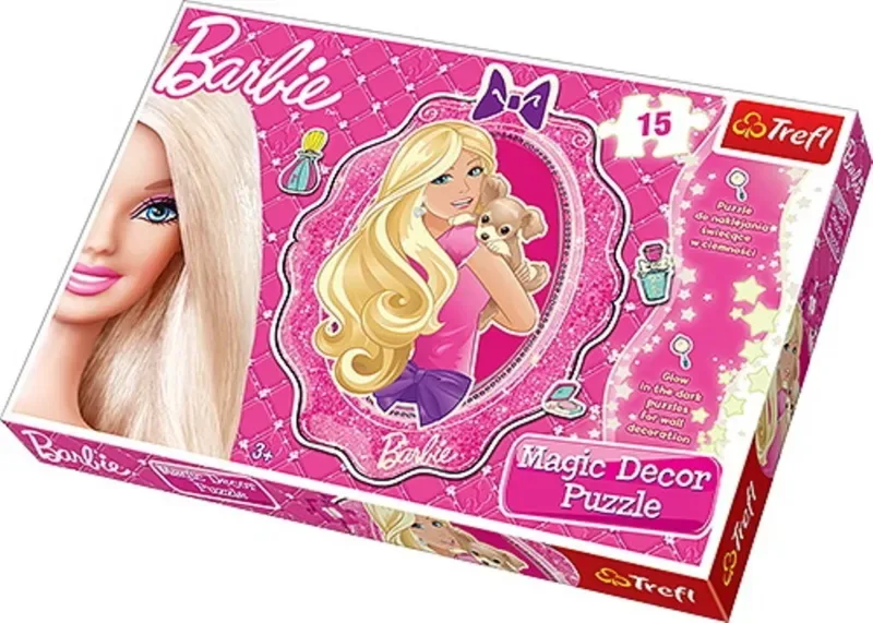Puzzle Barbie Puzzle Magic Decor van Trefl – doos