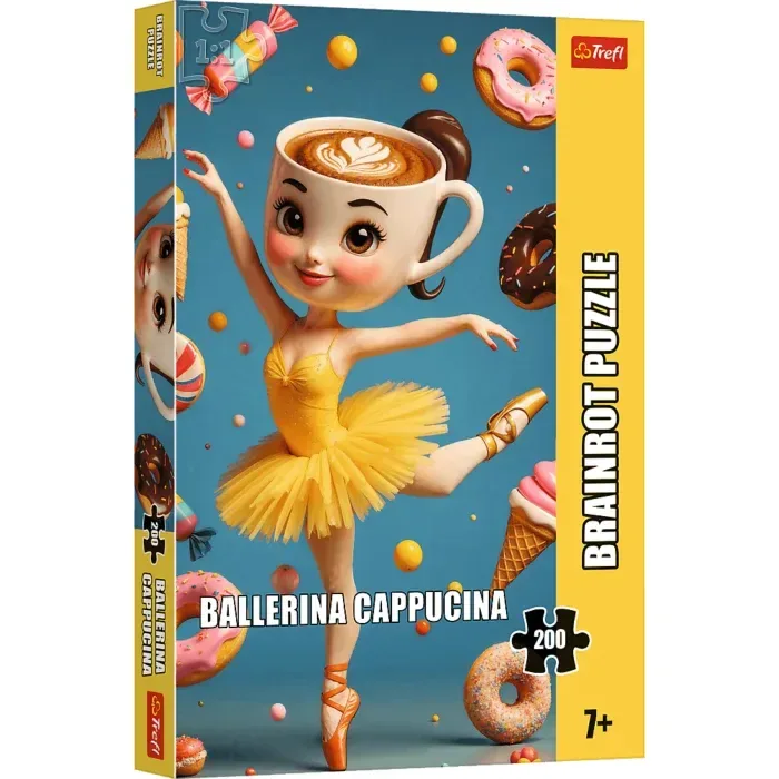 Puzzle Brainrots Ballerina Cappucina - 200 à 499 pièces van Trefl – doos 2 van 2