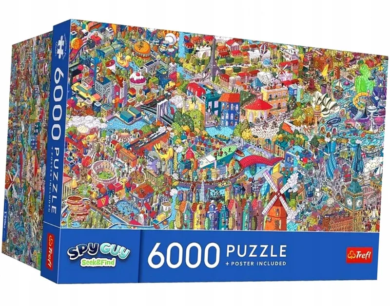 Puzzle Chercher & Trouver - City Break - 6000 à 9000 pièces de Trefl – boîte